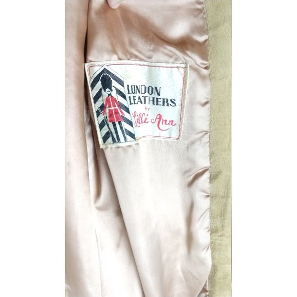 Vintage London Leathers by Lilli Ann faux fur suede midi coat jacket - Picture 6 of 7